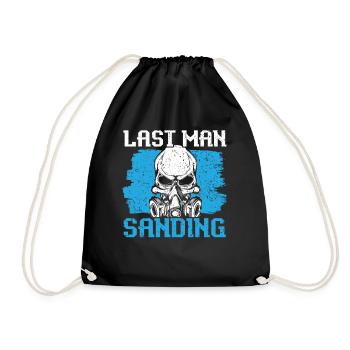 Injecting cars is my cardio training body - Drawstring Bag - black - Front