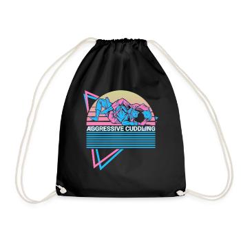 Jiu Jitsu amusant BJJ Rétro - Sac de sport léger - noir - Devant