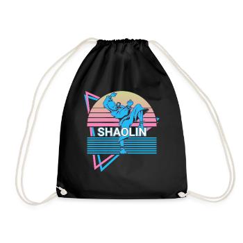 Kung Fu Rétro - Sac de sport léger - noir - Devant