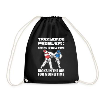 Taekwondo Martial Arts Taekwondo Trainer - Drawstring Bag - black - Front