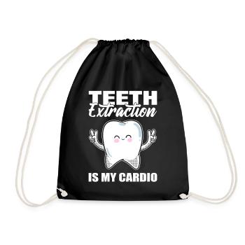 Dentist Dental Practitioner - Drawstring Bag - black - Front