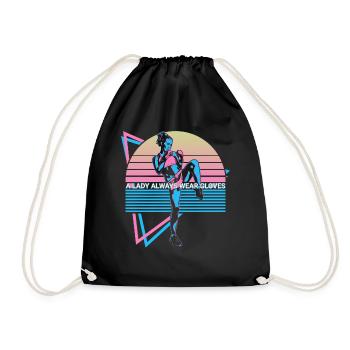 Muay Thai Kickboxing Rétro - Sac de sport léger - noir - Devant