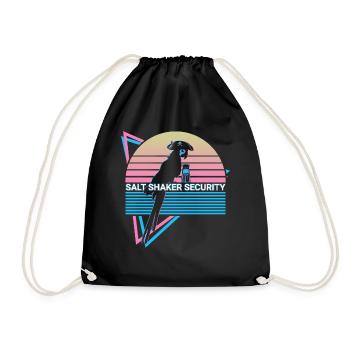 Cockatiel Rétro - Sac de sport léger - noir - Devant