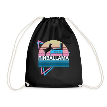 Flipper Llama Pinball Machine Rétro - Sac de sport léger - noir - Devant