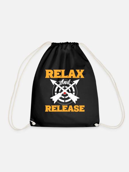 Relax & Release Athletes - Drawstring Bag - black