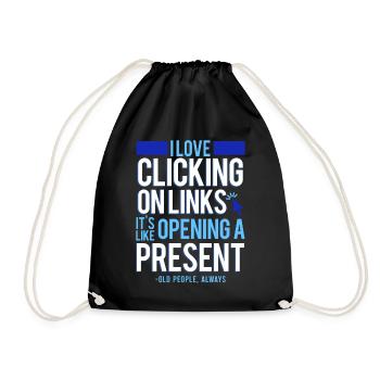 Cybersecurity, Hacking, IT - Drawstring Bag - black - Front