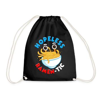 Flying Spaghetti Monster FSM Pastafarian - Drawstring Bag - black - Front