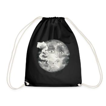 Whimsigoth Aesthetics Soft Grunge Emo Goth Smoking - Drawstring Bag - black - Front