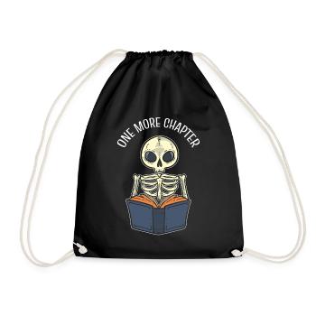 One More Chapter Bookworm - Drawstring Bag - black - Front