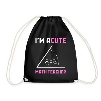 Math Word Games Math Professeur de maths - Sac de sport léger - noir - Devant