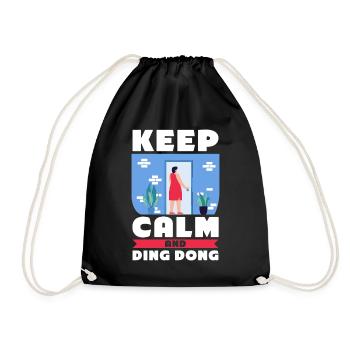 Mormon LDS Missionary - Drawstring Bag - black - Front