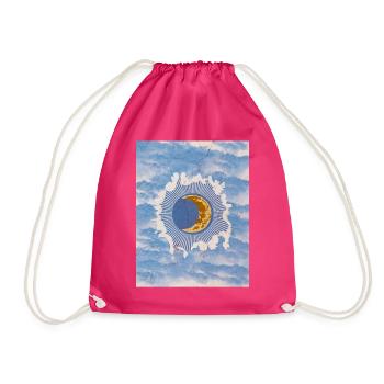 Whimsigoth Aesthetically Witchy Vintage Heavenly - Drawstring Bag - fuchsia - Front
