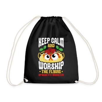 FSM Pastafarian - Turnbeutel - Schwarz - Vorne