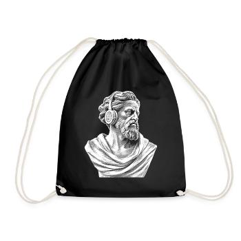 Divine sound: Zeus rocks the open-air festival - Drawstring Bag - black - Front