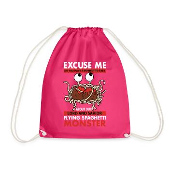 FSM Pastafarian - Turnbeutel - Fuchsia - Vorne