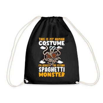 FSM Pastafarian - Turnbeutel - Schwarz - Vorne