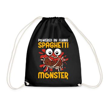 FSM Pastafarian - Turnbeutel - Schwarz - Vorne