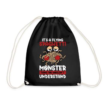 FSM Pastafarian - Turnbeutel - Schwarz - Vorne