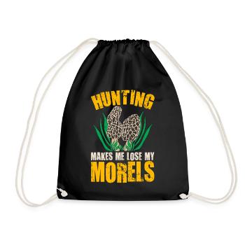 Chasseur de champignons chasse aux champignons - Sac de sport léger - noir - Devant