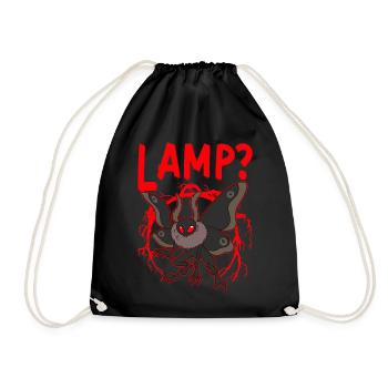 Mothman Cryptid Folklore - Drawstring Bag - black - Front