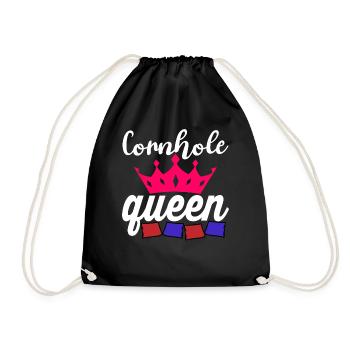 Corn Hole - Drawstring Bag - black - Front