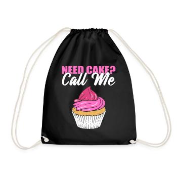 Besoin de gâteau ? Appelez-moi Baker - Sac de sport léger - noir - Devant