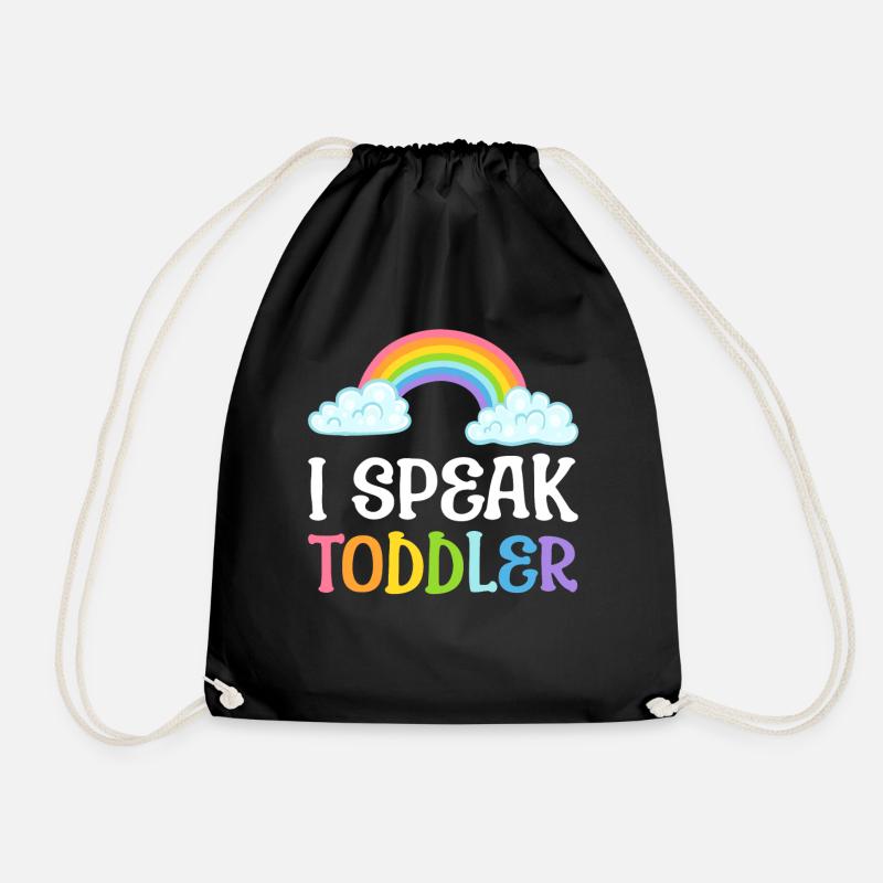I Speak Toddler Vorschullehrer - Turnbeutel - Schwarz