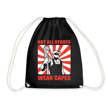 Tous les héros ne portent pas de cape Gouvernante - Sac de sport léger - noir - Devant