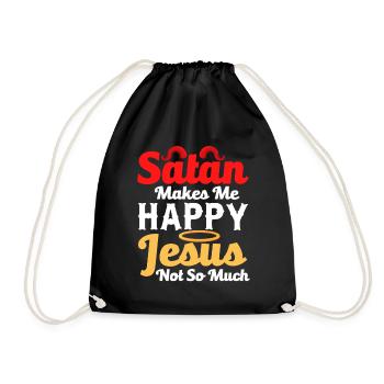 Drôle de satanisme - Sac de sport léger - noir - Devant