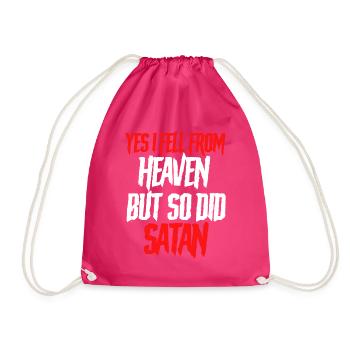 Lustiger Satanismus Satan - Turnbeutel - Fuchsia - Vorne