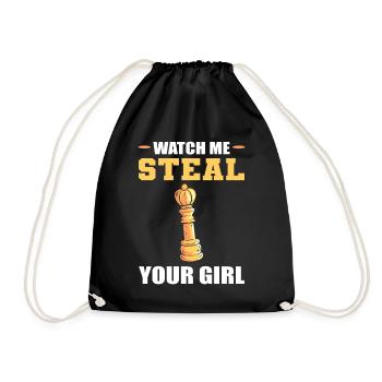 Regardez-moi voler votre fille Boardgamer - Sac de sport léger - noir - Devant