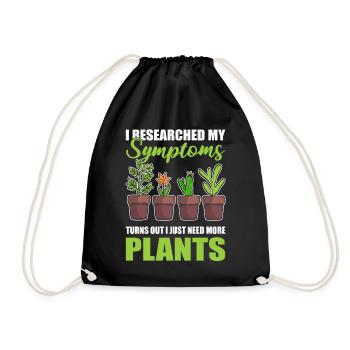 Need more plants gardeners - Drawstring Bag - black - Front