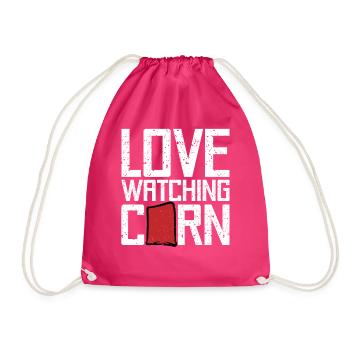 Lustiges Cornhole Corn Hole - Turnbeutel - Fuchsia - Vorne