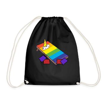 Trou de maïs Cornhole - Sac de sport léger - noir - Devant