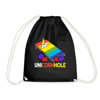 Trou de maïs Cornhole - Sac de sport léger - noir - Devant