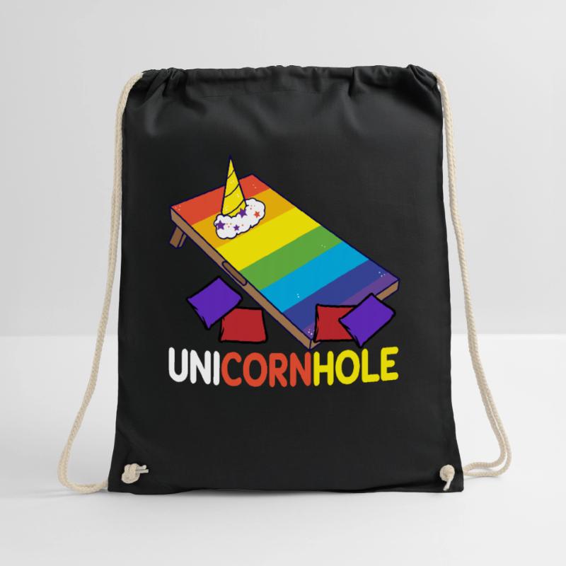 Cornhole corn hole Drawstring Bag