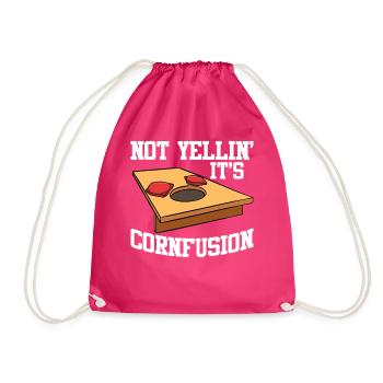 Lustiges Cornhole Corn Hole - Turnbeutel - Fuchsia - Vorne