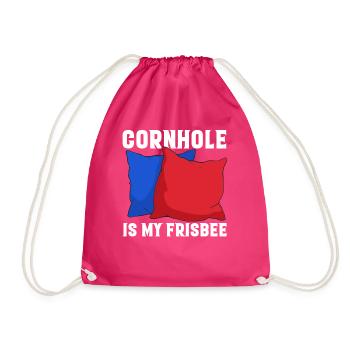 Lustiges Corn Hole - Turnbeutel - Fuchsia - Vorne