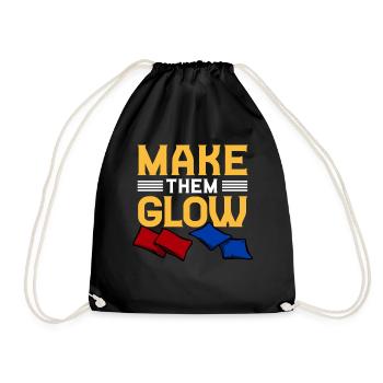Trou de maïs Cornhole - Sac de sport léger - noir - Devant