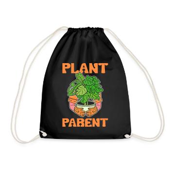 Plant Parent Pflanzenzüchter - Turnbeutel - Schwarz - Vorne