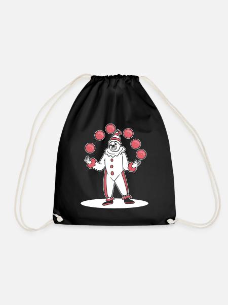 Clown jonglieren Clown Performer - Turnbeutel - Schwarz