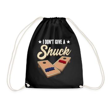Drôle de trou de maïs Cornhole - Sac de sport léger - noir - Devant
