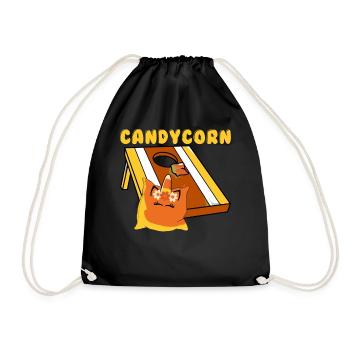 Lustiges Cornhole Corn Hole - Turnbeutel - Schwarz - Vorne