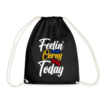 Drôle de trou de maïs - Sac de sport léger - noir - Devant