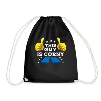 Drôle de trou de maïs - Sac de sport léger - noir - Devant
