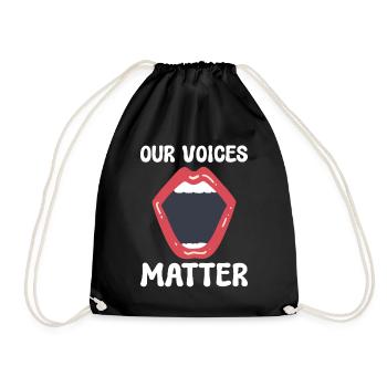 Nos voix comptent militantes - Sac de sport léger - noir - Devant