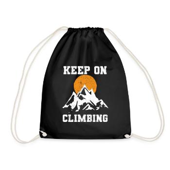 Continuez à grimper les alpinistes - Sac de sport léger - noir - Devant