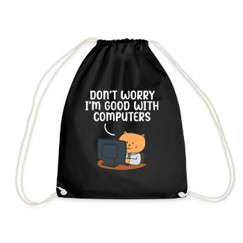 C’est toujours DNS - Sac de sport léger - noir - Devant