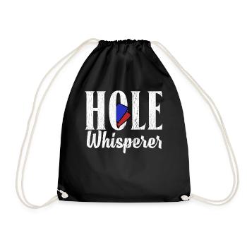 Funny Cornhole Corn Hole - Drawstring Bag - black - Front
