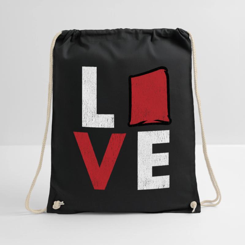 Cornhole corn hole Drawstring Bag